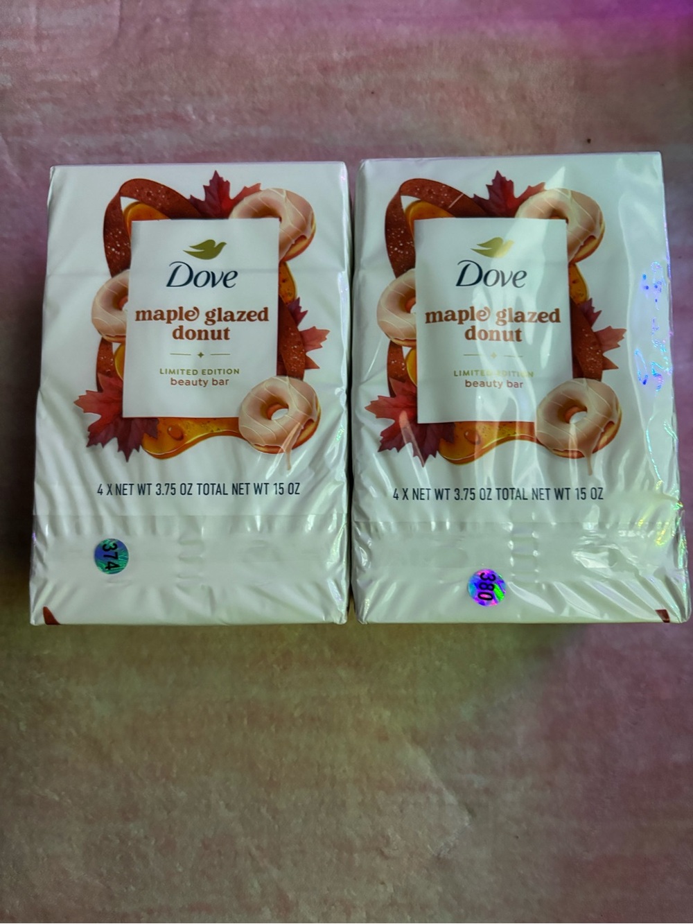 (2) 4pack Maple Glazed Donut Limited Edition Beauty Bar - White